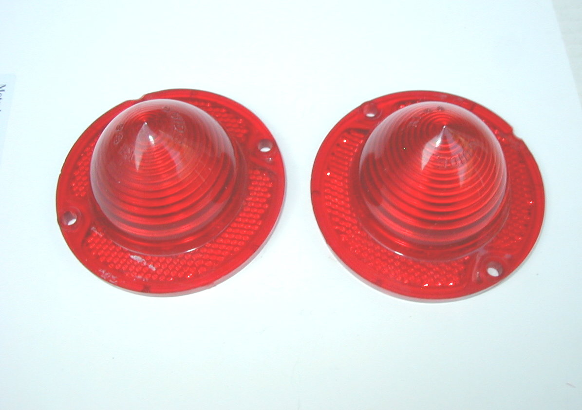 Tail Light Lens Red, 63-67